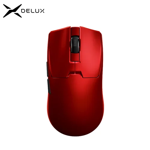 Delux M800mini Ratón Gaming Inalámbrico, 46g Ultraligero, PAW3395/PAW3311, Frecuencia de Polling de 1KHz para Manos Pequeñas y Medianas