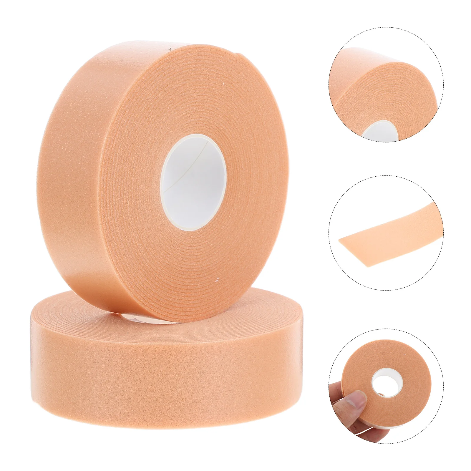 

Mikinona 2pcs Eyelash Extension Adhesive Tape Prevention Fabric Foam Stickers for Lash Isolation Brown
