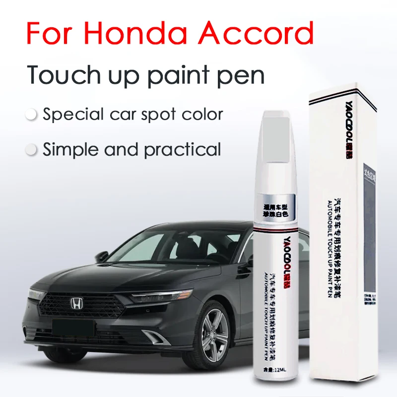 For Honda Accord Car Touch Up Paint Scratch Removal Repair Paint Car Paint Protection Clear Coat Pen Platinum White