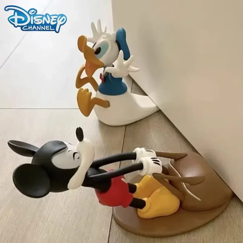 Kawaii Disney Mickey Doorstop Creative Cute Donald Duck Woody Windproof Home Office Anti-Collision Doorstop Decorate Toys Gifts