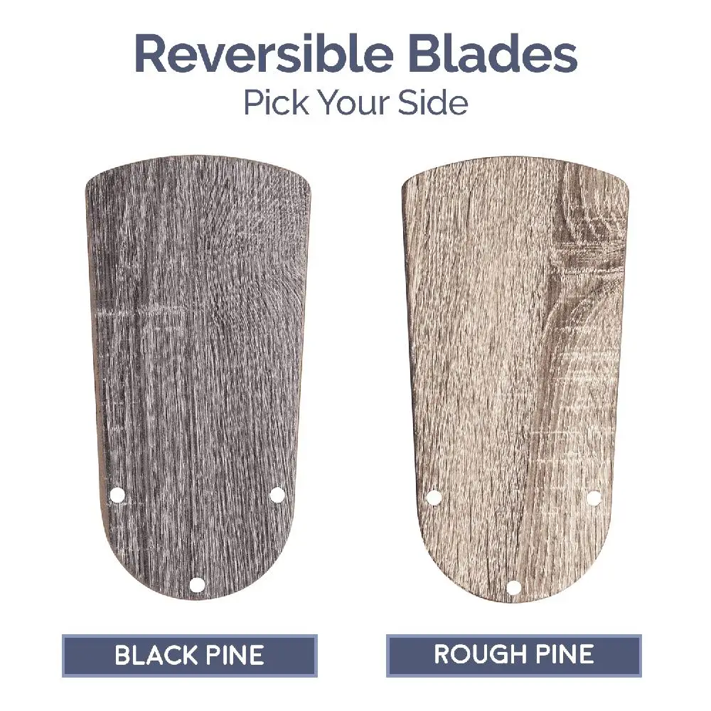 مروحة سقف مثبتة على السطح مقاس 28 بوصة مع سلاسل سحب خفيفة وشفرات قابلة للعكس ومروحة LED موفرة للطاقة في غرفة صغيرة