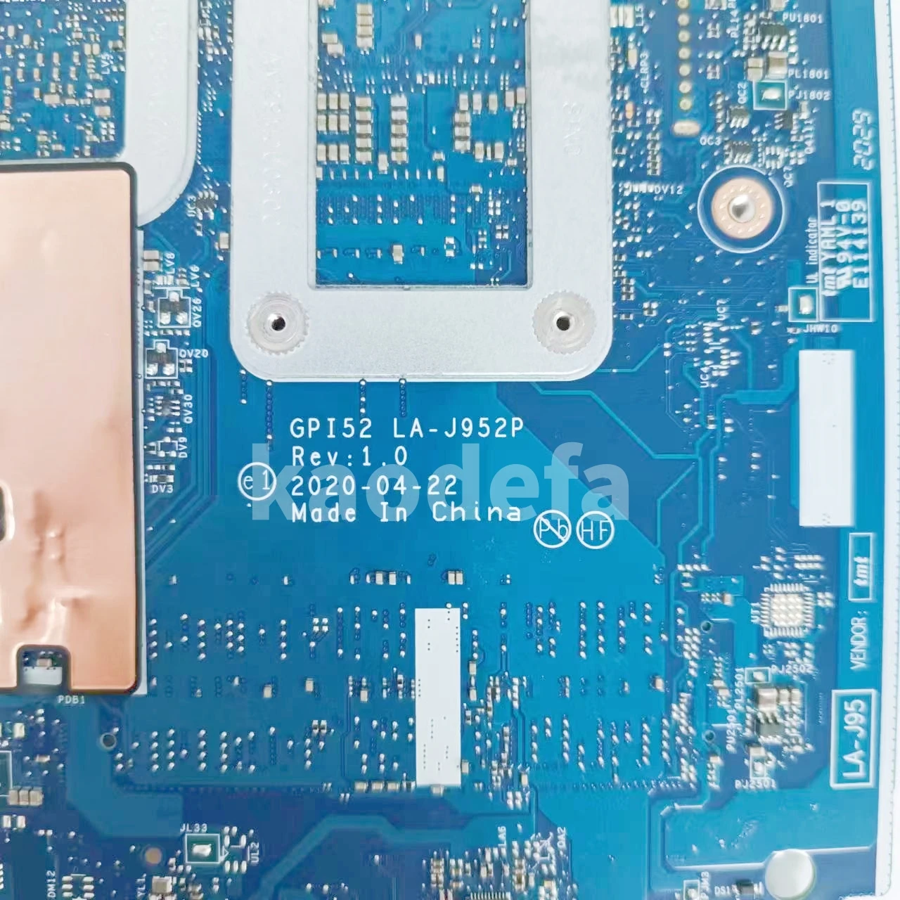 Imagem -06 - Placa-mãe Portátil para hp Pavilion 15-da Gpi50 La-j952p Mainboard Cpu I51035g1 Srgkg Gpu N16v-gmr1-s-a2 920mx 2g 100 Teste ok