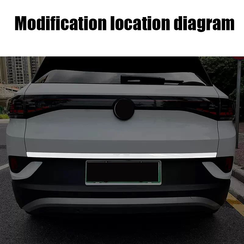 for Volkswagen VW ID.4 ID4 2021 2022 2023 2024 Stainless steel tailgate decorative strip trunk decorative bright strip