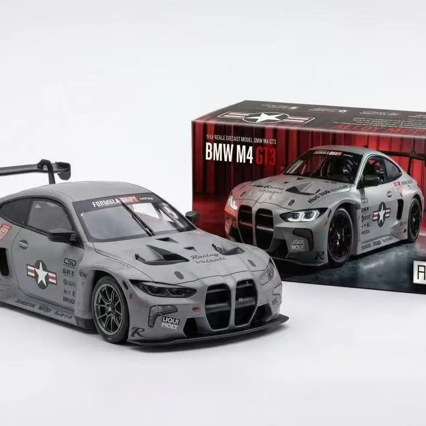 A+system Diecast 1:64 BMW M4 GT3 Air Force Livery Co‑Branded Limited Edition Car Model BMW Play Vehicles Collectible Model Cars