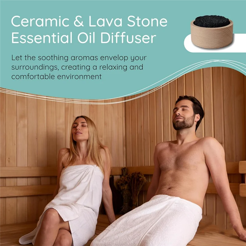 AT02-Lava Stone Diffuser Lava Rock Absorbs Essential Oils For Sauna, Office, Bedroom, Bathroom For Home, Offices, Yoga, Sauna