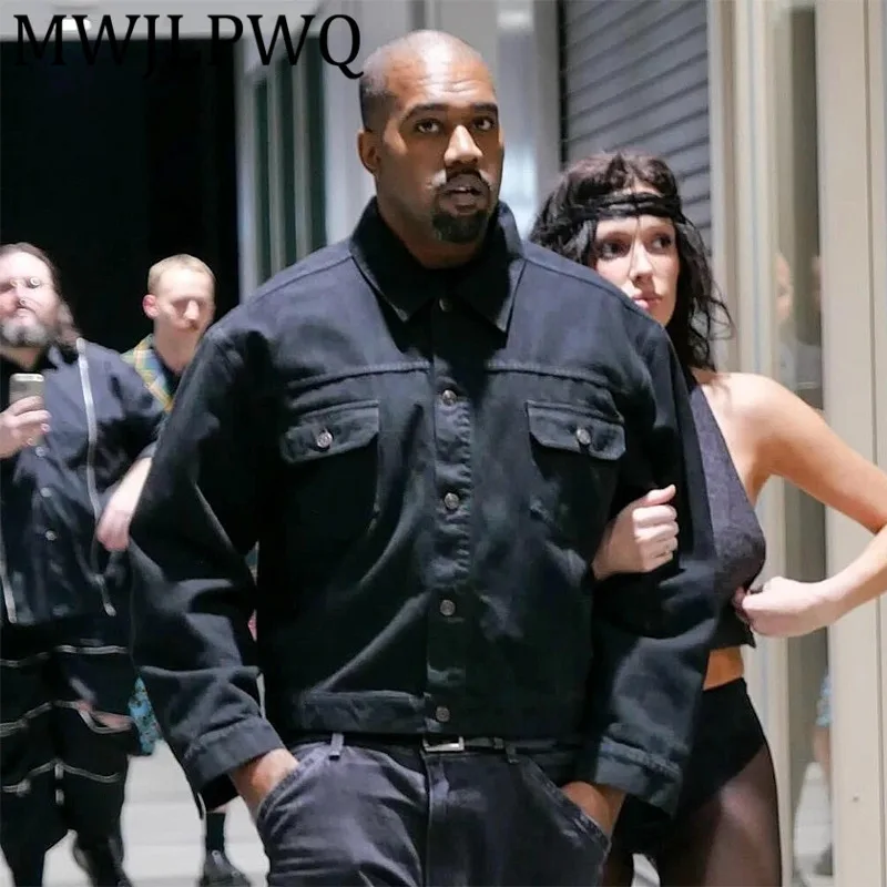 

MWJLPWQ нишевая модная джинсовая куртка с начесом в уличном стиле, мужские новые американские повседневные винтажные топы унисекс с лацканами в стиле ретро 21785