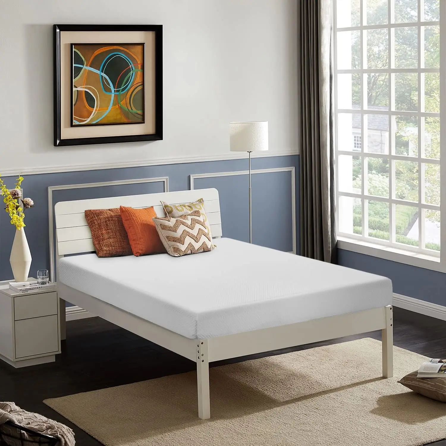 

5 Inch Twin Mattress | Medium Firm Gel Memory Foam Mattress White Bed in a Box, CertiPUR-US Certified