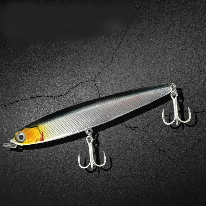 Sea Yolo 1Pcs 10g/14g/18g/21g 3D Eyes Artificial Bait Hard Shrimp Bait Fishing Lure With Treble Hooks Swimbait Trout Fishing