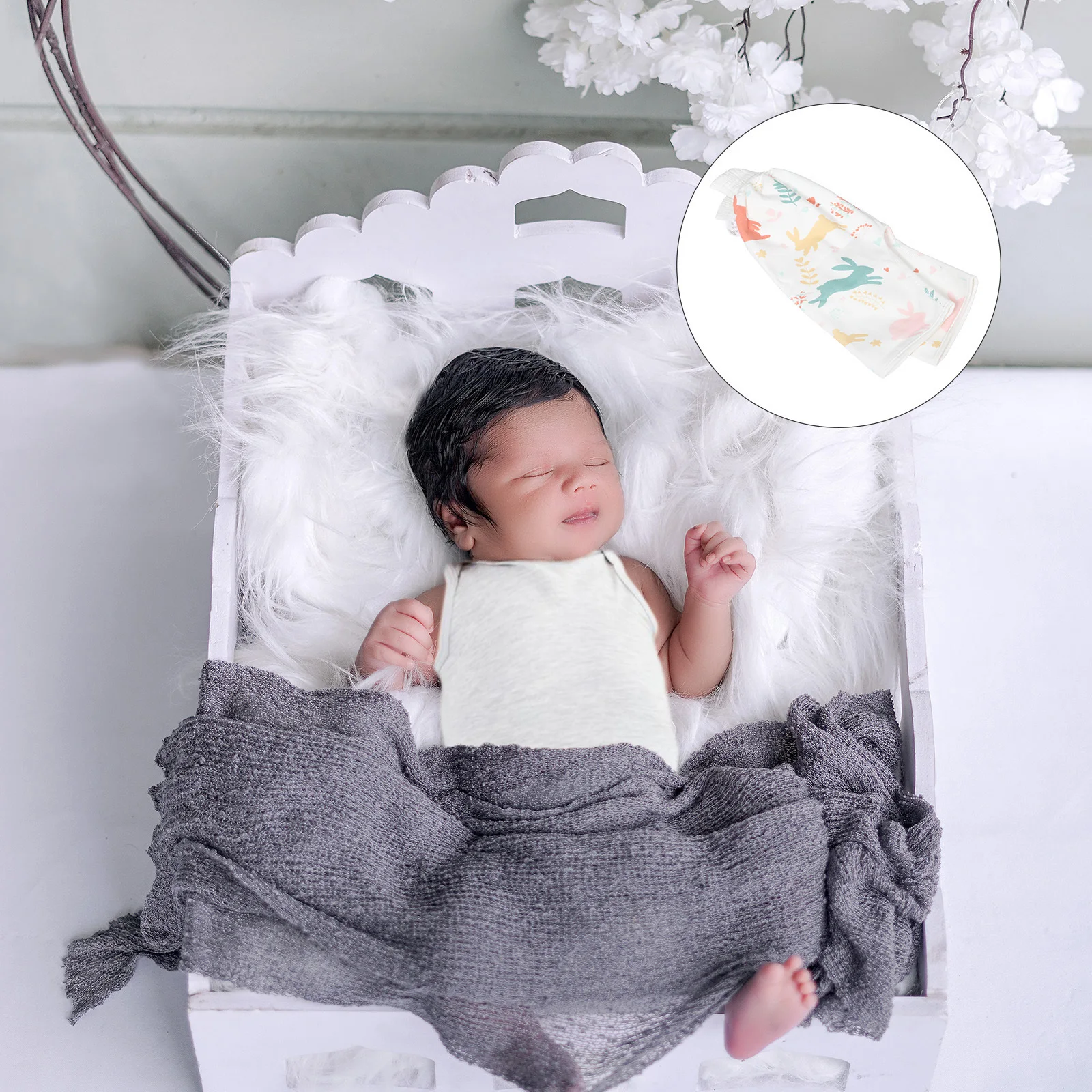 Calças de treinamento impermeáveis para crianças, respiráveis, à prova de vazamentos, padrão de coelho de desenho animado, calças noturnas para meninos e meninas