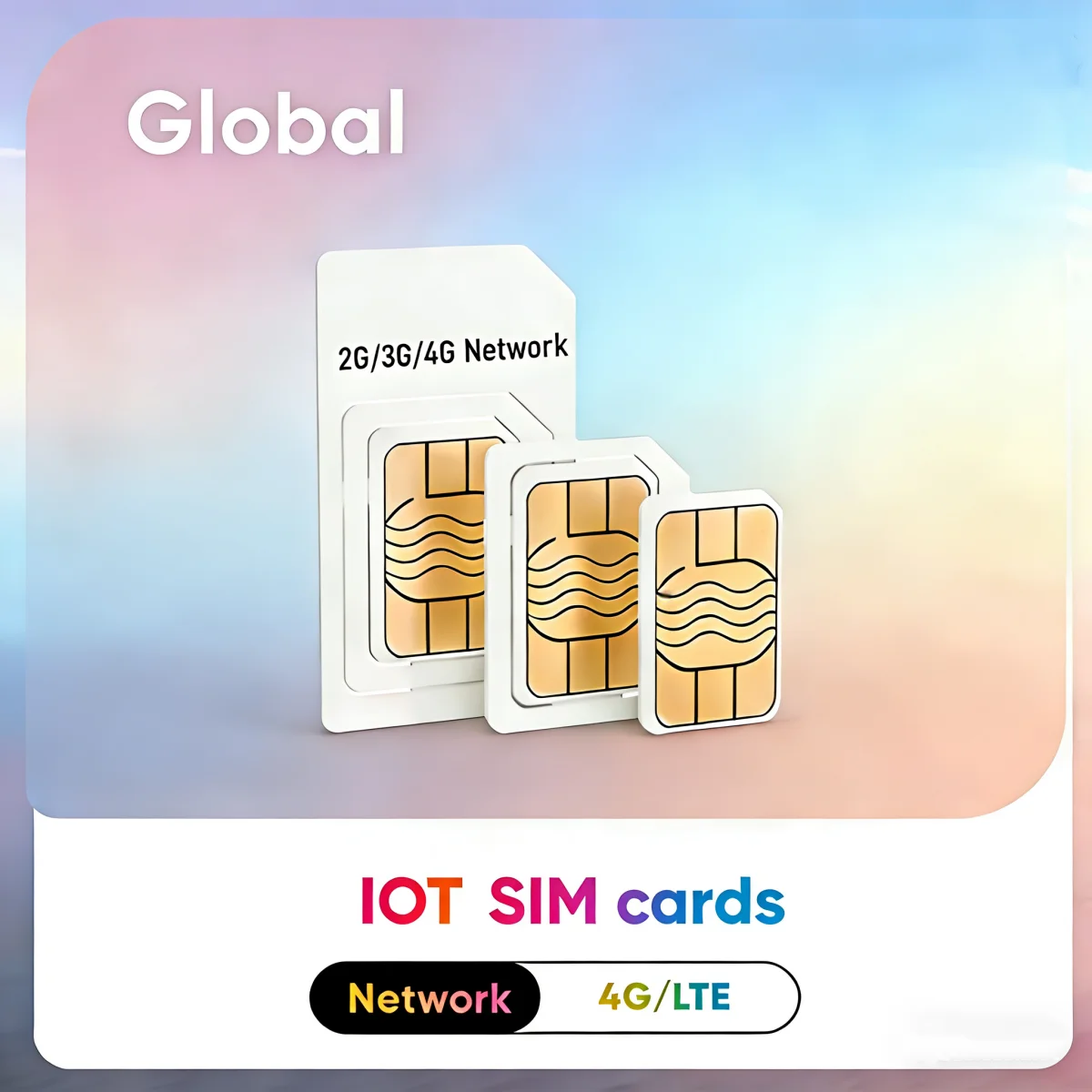 4G SIM Card (Global), 500m Data Roaming, 170 Countries, Suitable for PPT Walkie Talkies, GPS Tracker, Gateway Devices, M2M, IoT