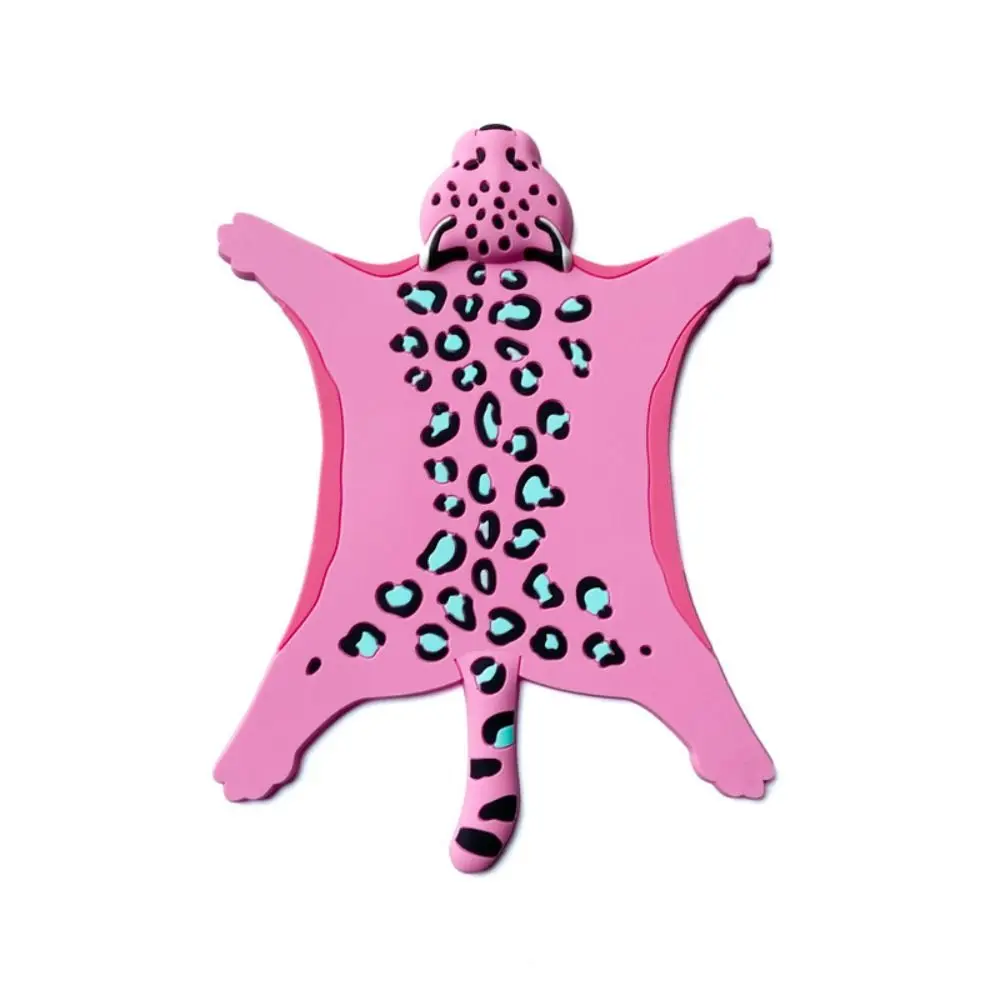 

Cartoon Heat-resistant Tiger Shape Silicone Coaster Irregular Bear/Leopard Shaped Insulated Placemat Non Slip Cup Mat Office