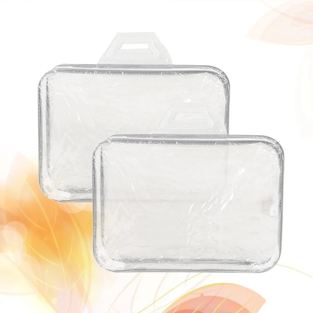

2Pcs Large Capacity PVC Quilt Storage Bag Waterproof Clothes Blanket Organizer Travel Sweater Storage Accessories Pouch