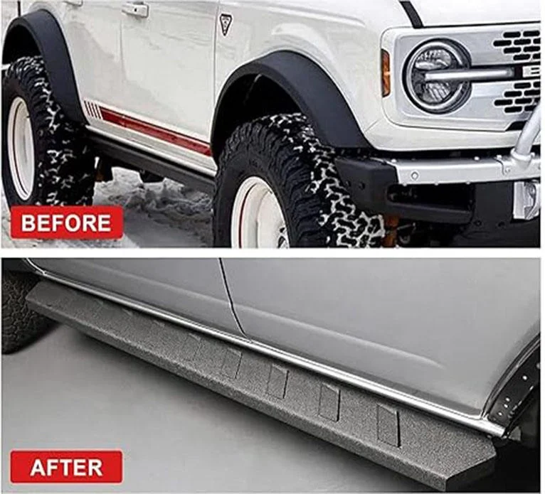 4x4 Offroad Side Steps 4-Door Running Boards For Ford Bronco 2021-2024 Accessory with Car Grills