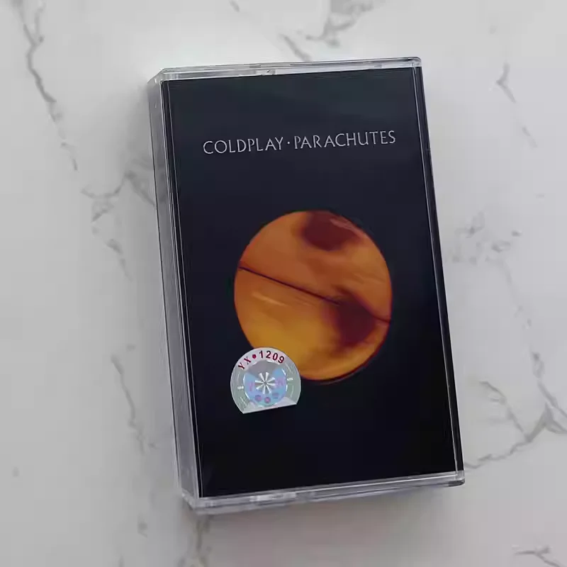 

Vintage Britpop Rock Album Coldplay Cassette Tape Parachutes Audio Cassette Cosplay Walkman Car Soundtracks Box Gifts