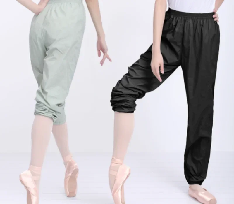 Ballett-Aufwärmhose für erwachsene Frauen, lockere, bequeme Tanzhose, schweißableitend, schnelltrocknend, figurformend, weich, dehnbar, Trainingshose. – Detail 7