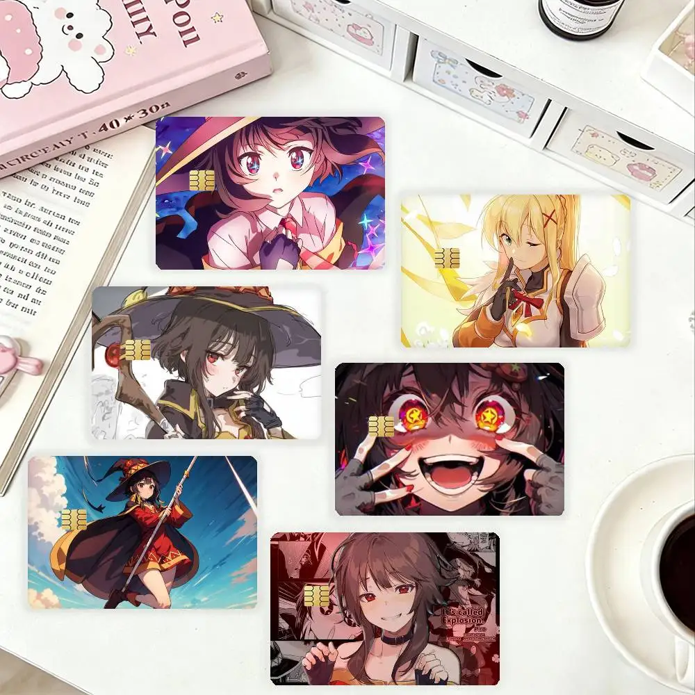 

K-KonoSuba HD Waterproof Card Skins Protective Stickers for Credit Bank Game Cards