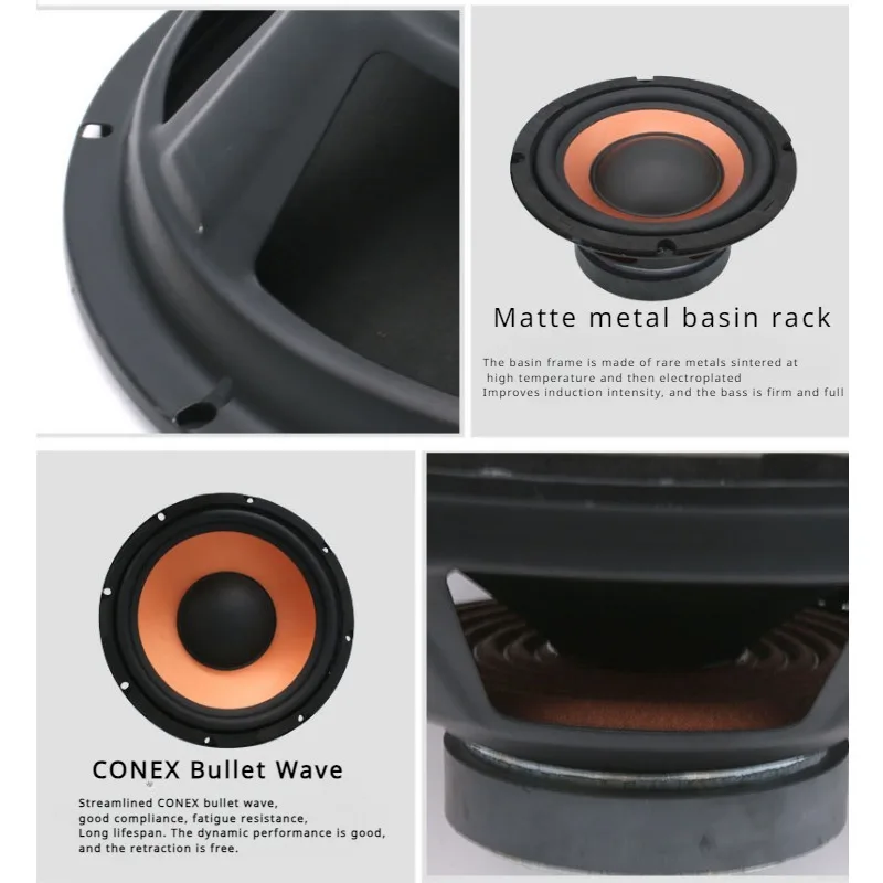 1pc Car Speaker Car Subwoofer Speaker Car Audio System 6.5/8/10 Inch Subwoofer Amplify Car Subwoofer