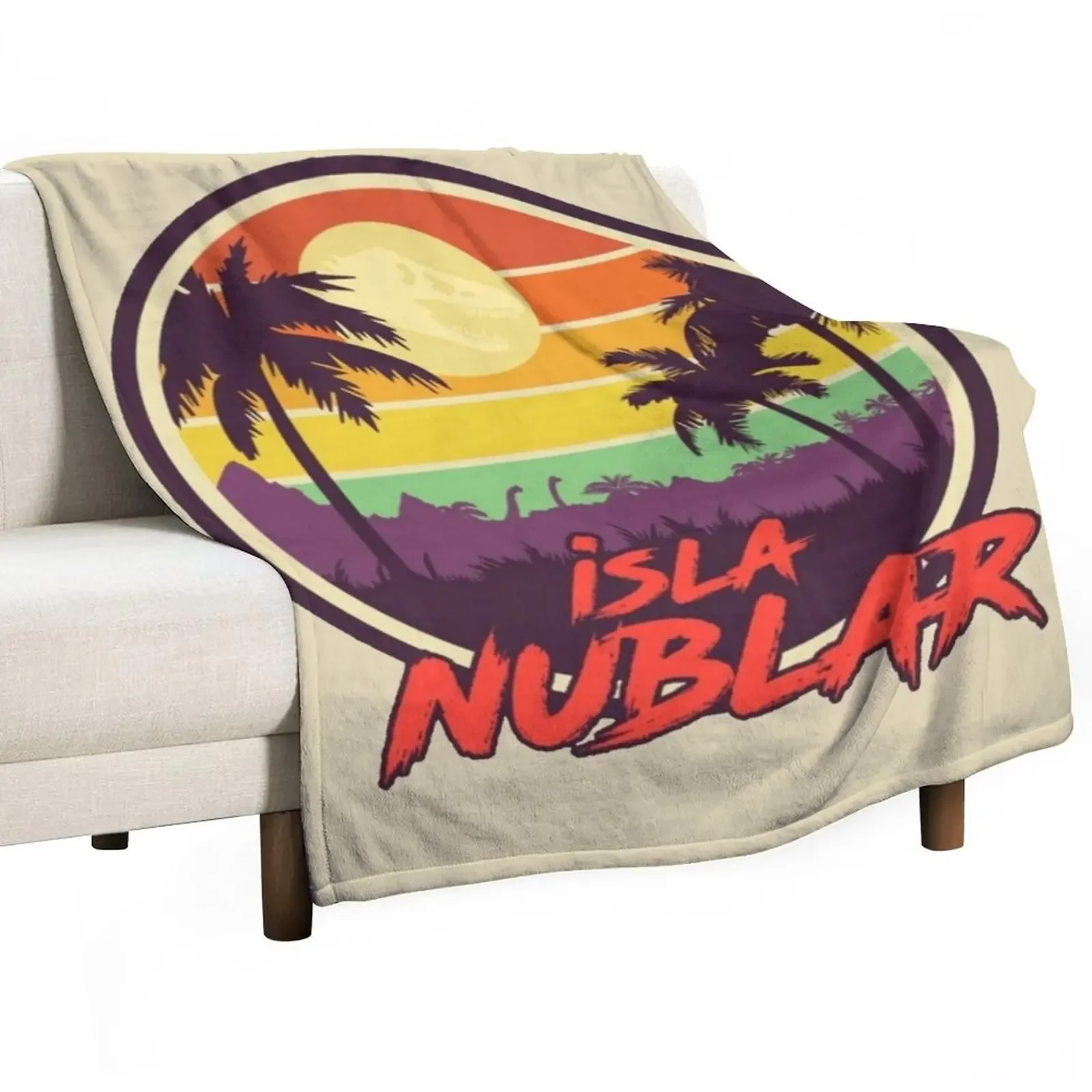 

New Isla Nublar Holiday Throw Blanket Blankets For Bed Sofa Quilt manga Hairy Blankets