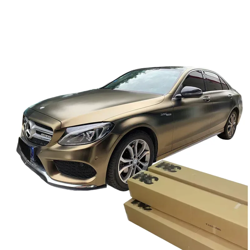 

3M PET Electro Optic Metal Champagne Gold Car Color Change Changing Paint Protection Vinyl Stickers Decals Wraps Films