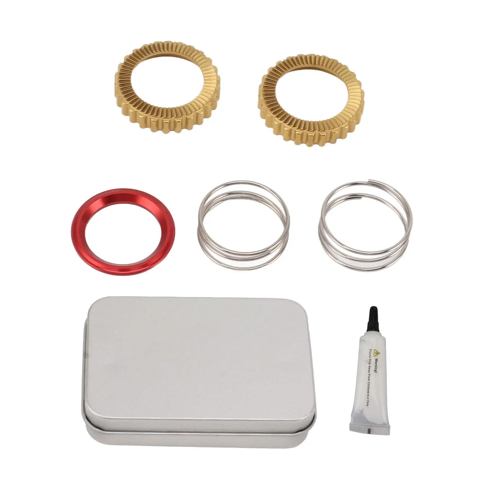 

Aluminum Alloy Bike Hub Ratchet Kit 60T Star Ratchet Springs Maintenance Grease for dt Hub