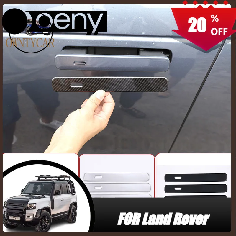 

Fit For Land Rover Range Rover VELAR 2017 2018 ABS Chrome/Carbon Fiber Exterior Door Handle Trim Car Accessories