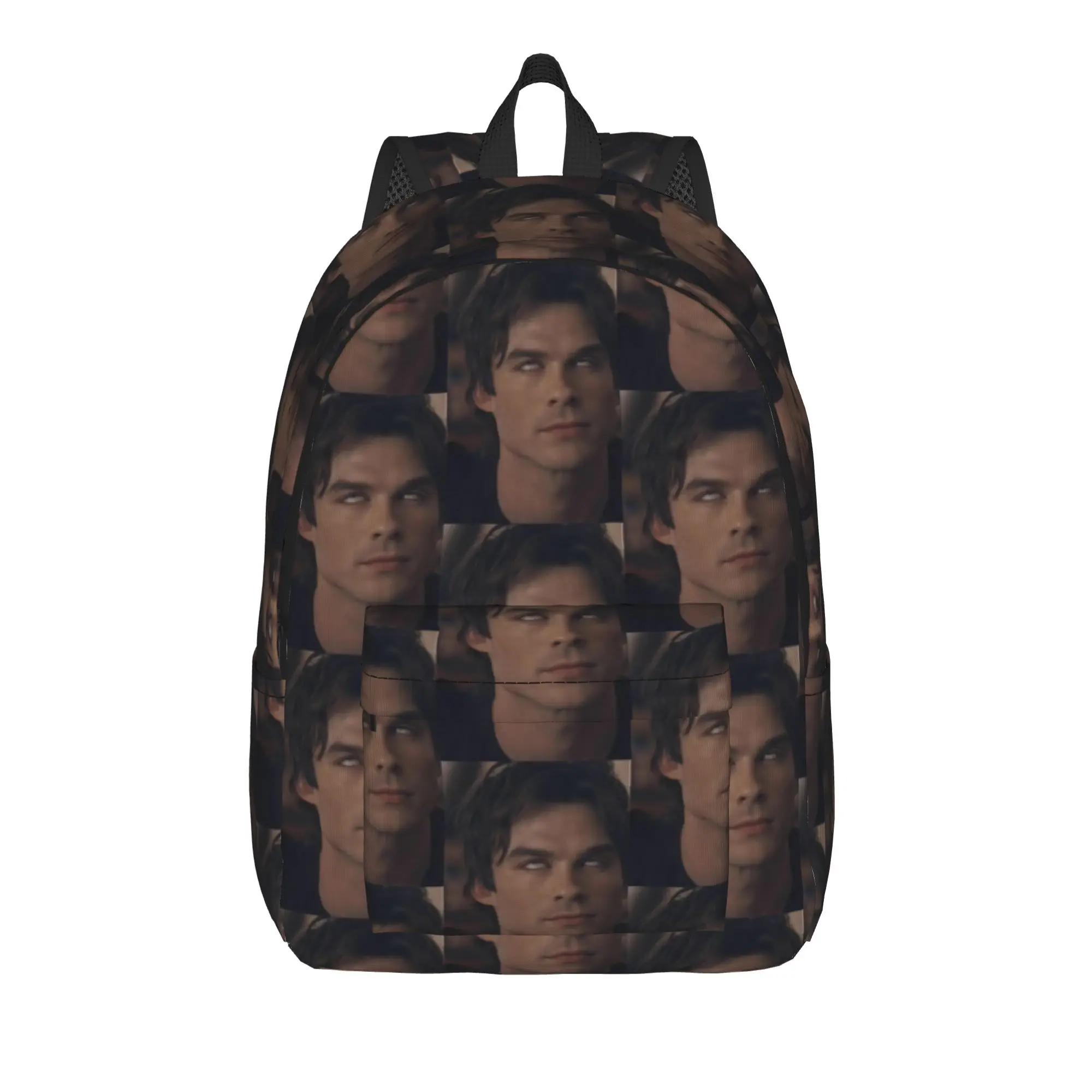 The Vampire Diaries Resuable Movie Backpack Damon Salvatore Travel Backpacks Male High Quality Durable High School Bags Rucksack