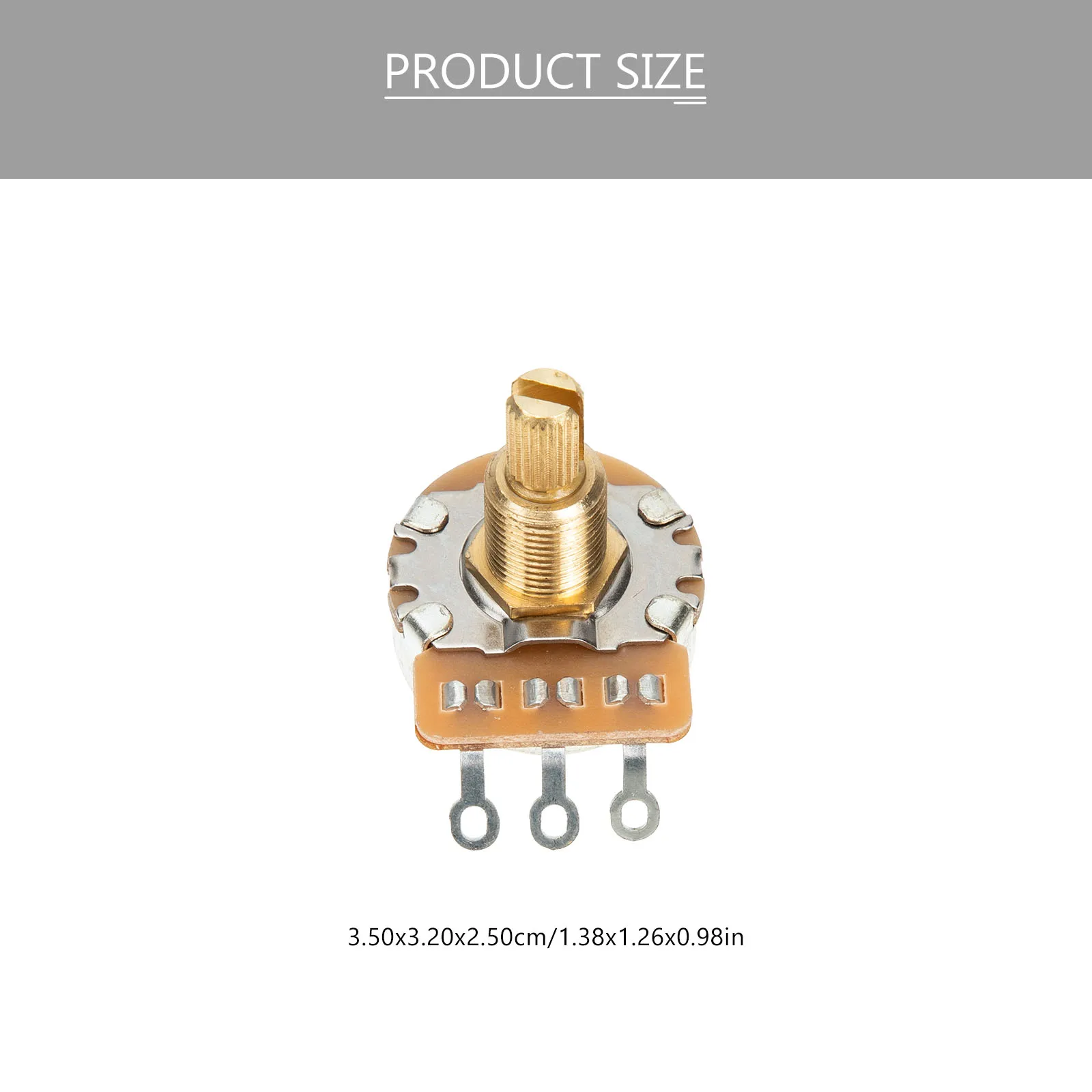 

1Set Guitar Potentiometer Metal Replacement Part Small Compact Size Electric Guitar Accessories Durable Quality
