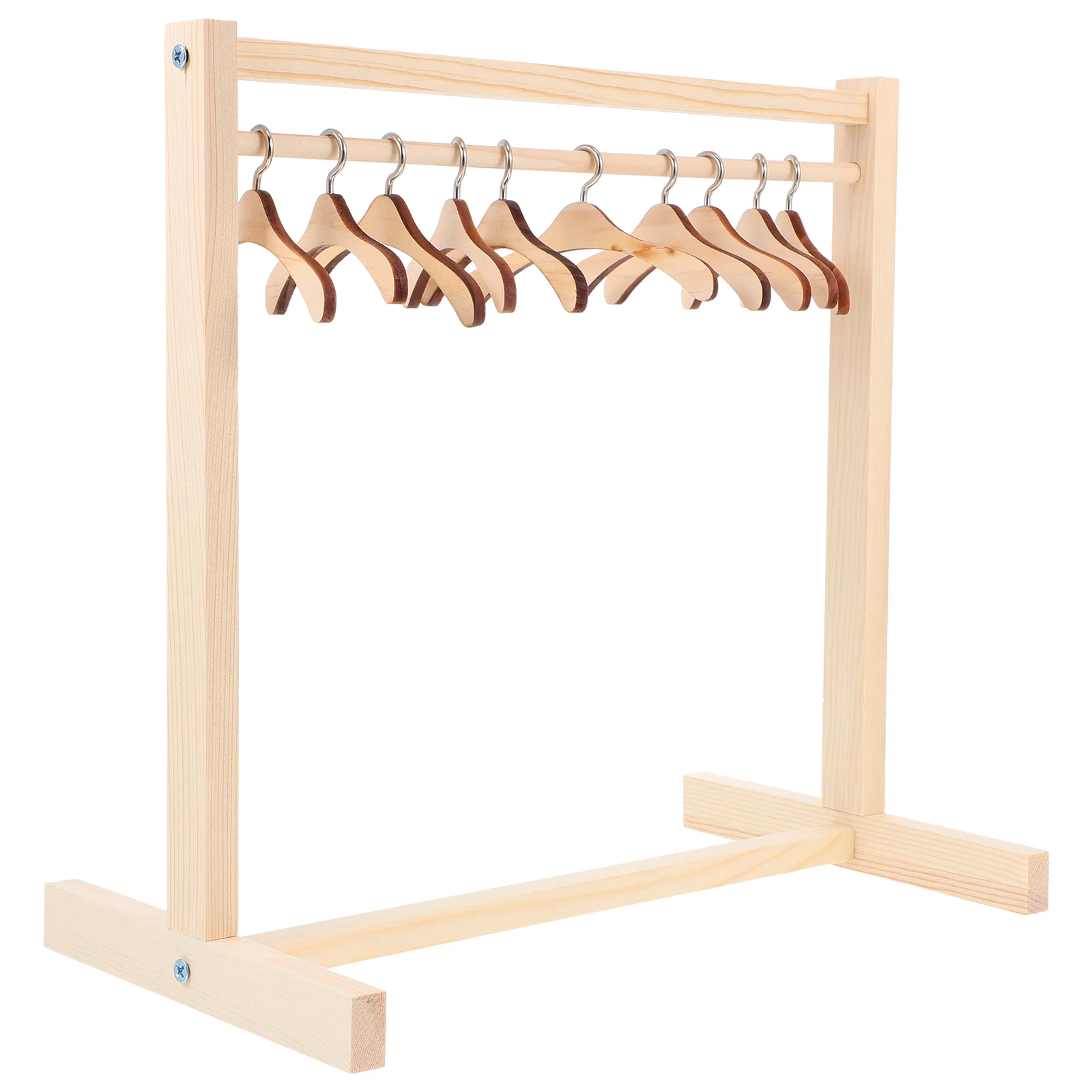 Wooden Hanger Clothes Rack for Storage Garment Hangers House Vintage Organization Coat Dress Stand