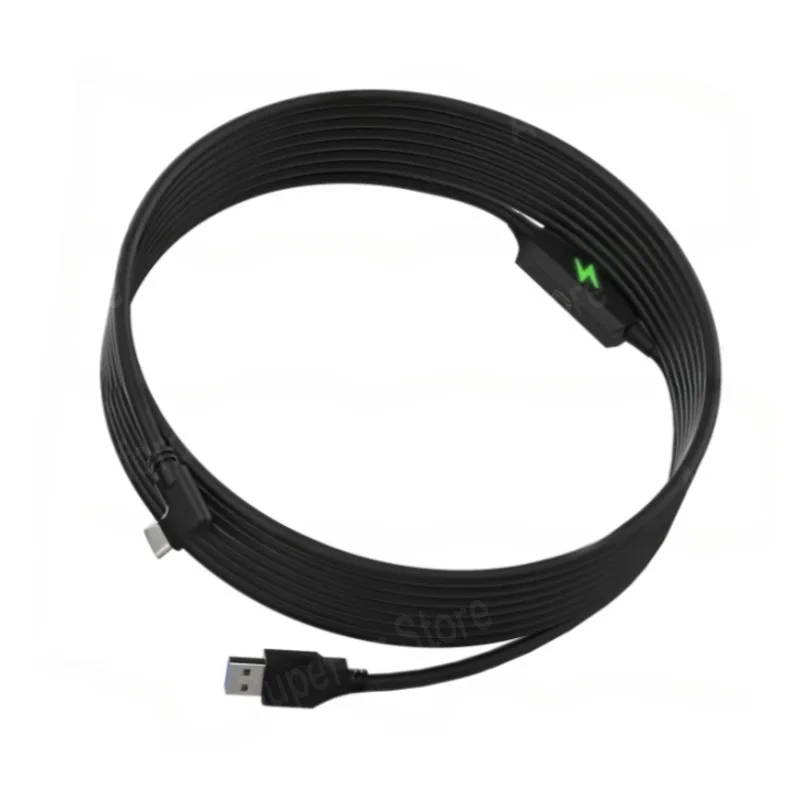 

Quest3/2 Кабель для зарядки данных с сроком службы батареи Pico 4 VR Link Elbow PICO4Ultra Streaming Cable 5 м