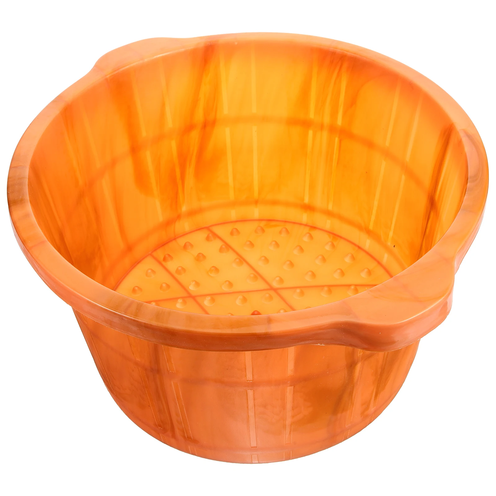 S อ่างแช่เท้าหนาพลาสติกทนทานอ่างล้างหน้าขนาดใหญ่ไม้ถังสปาแบบพกพาแช่คอนเทนเนอร์Reusableที่มีประโยชน์