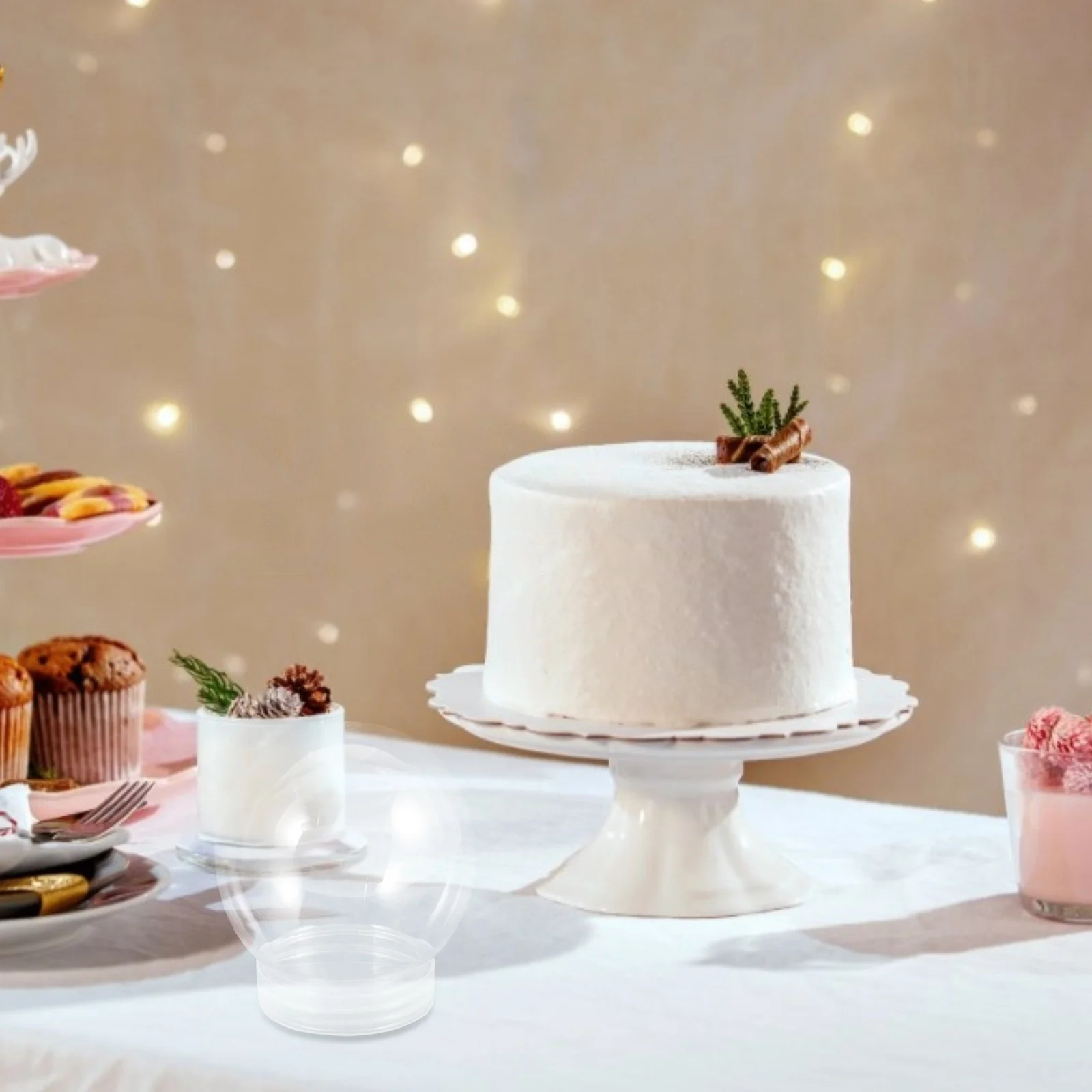 

10pcs Plastic Globes Clear Empty Diy Water Globe Ball Shape Diy Water Globe Decoration Craft Supply Party Favors