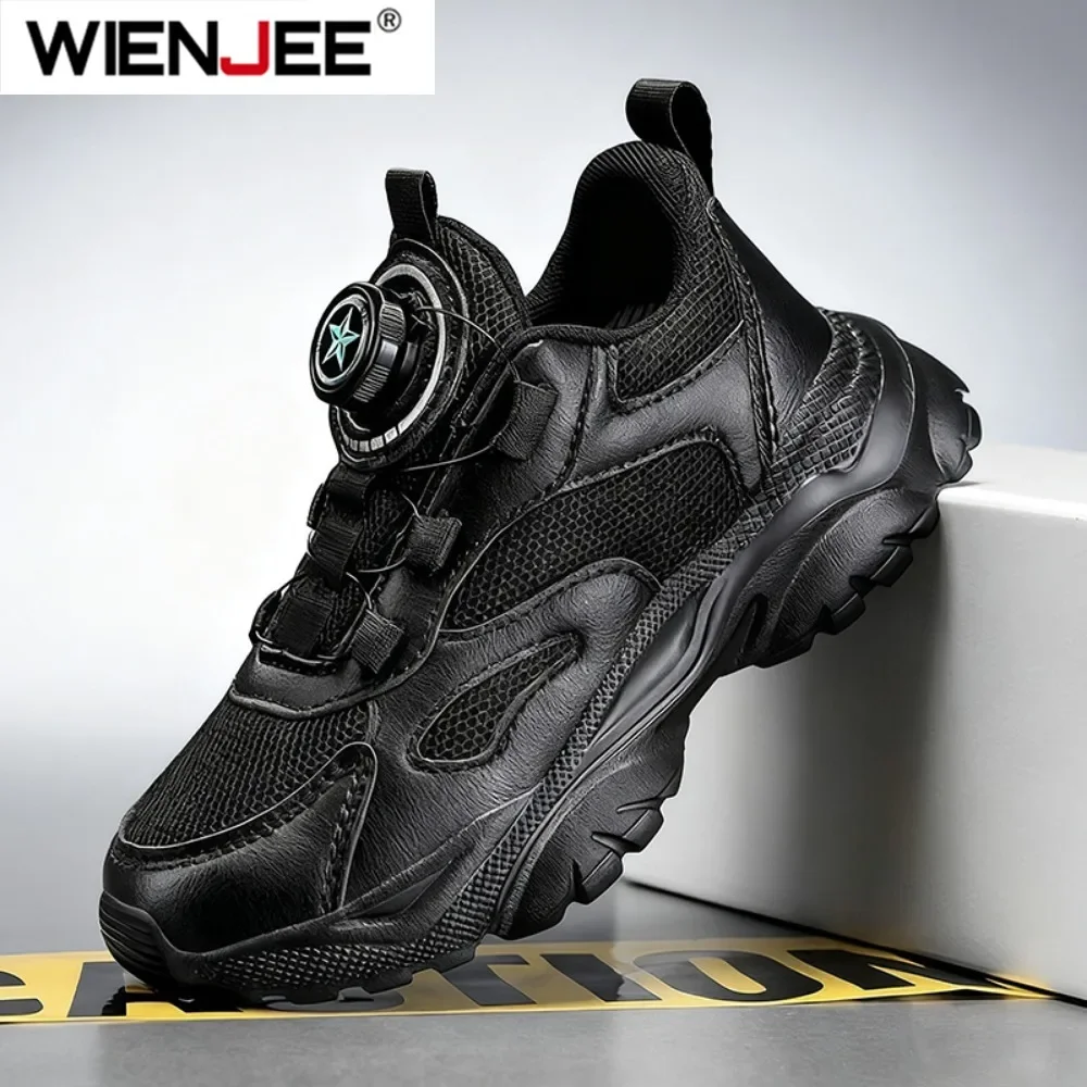 

Children's Fashion Sports Shoes Breathable Student Black School Walking Shoes Anti-skid Boys& Girls Casual Running Sneaker