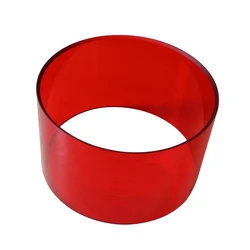 14x6inch Acrylic Drum Body Drum Shell with 45 Degree Bearing Edge 6mm Thickness Red Color