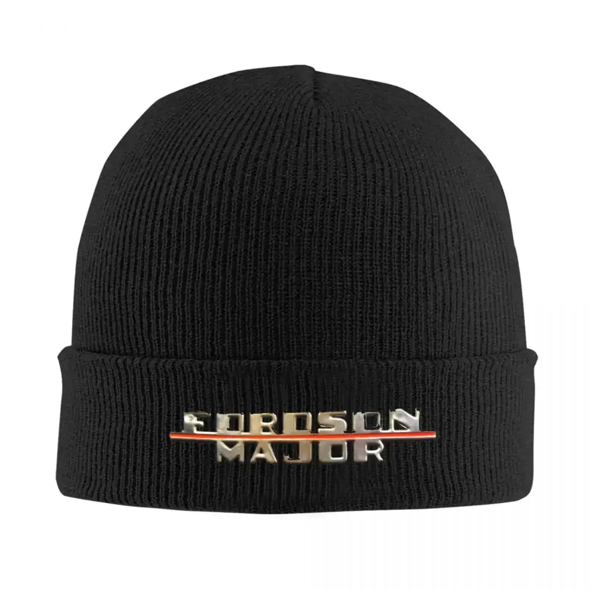 Vintage 1959 Fordson Major Tractor Logo Warm Knitted Cap Hip Hop Bonnet Hat Autumn Winter Outdoor Beanies Hats For Unisex Adult
