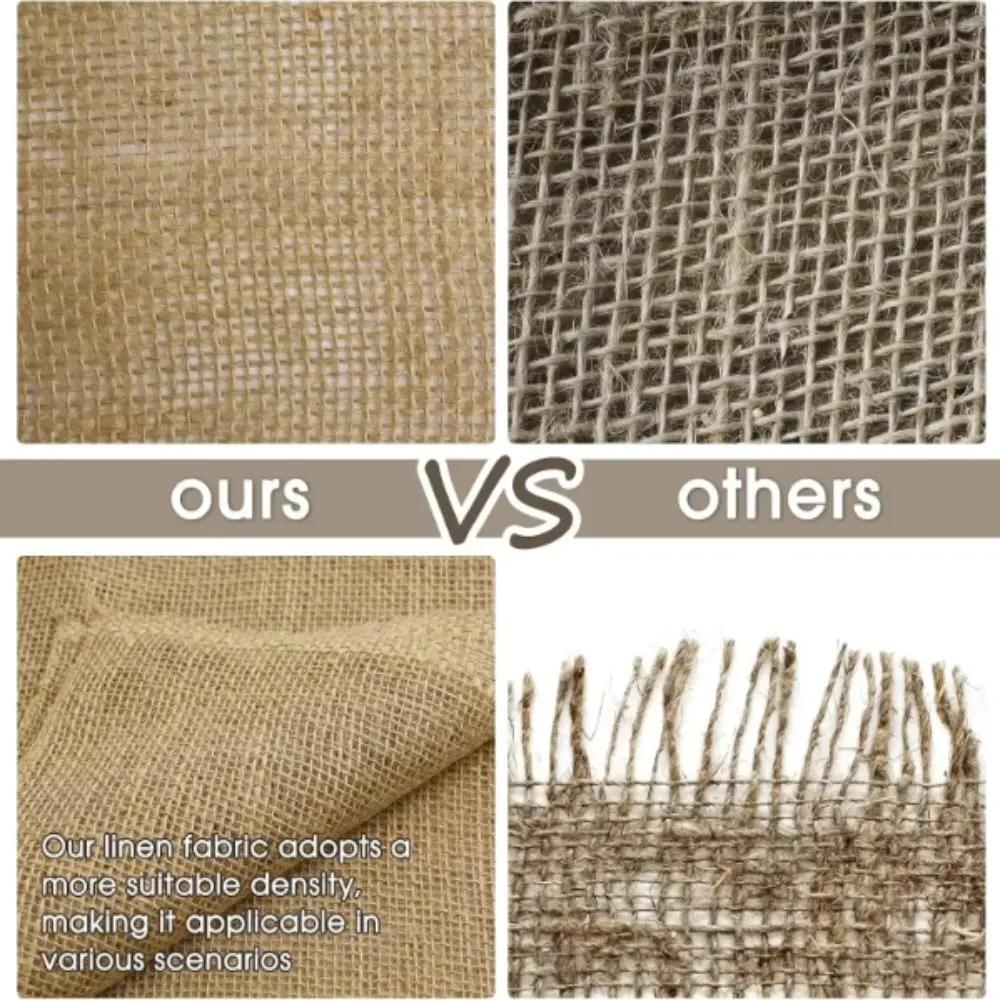 Natural Jute Tree Wrap Tape Burlap Cloth Natural Fabric Plant Protection Cover Outdoor Protective Wrap Tape Burlap Plant Cover