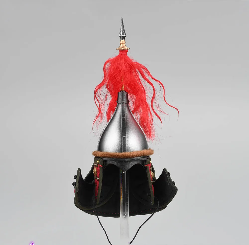 1/6 KLG-R028 Vintage dynastia Ming Asia Jizhou dowódca hełm wojskowy PVC materiał Model pasuje do 12-calowej figurki kolekcjonerskiej