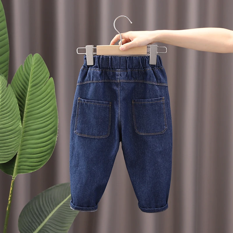 Baby Kids Boy Harem Pants Jeans Girl Cotton Joggers Pants Jeans Children Vintage Fashion Style Sweatpants Clothes Bottoms