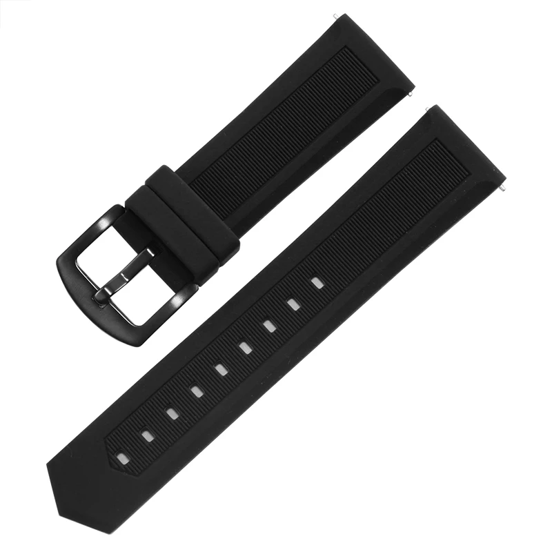 Rubber watchband for tag heuer Seiko watch straps 18mm 20mm 22mm 24mm black blue oranger for any brand Watch bands accessories