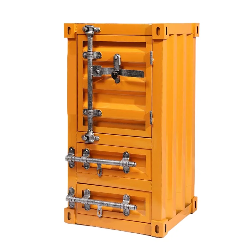 Iron Storage Boxes Vintage Creative Drawer Storage Cabinet Drawer Type Organizer Box for Living Room Accessory Metal Container