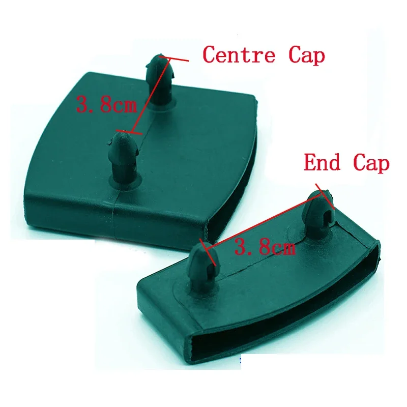 10PCS Plastic Vierkante Vervanging Slaapbank Lat Center Eindkappen Houders Binnenmaat 9mm X 53mm 55mm 62mm