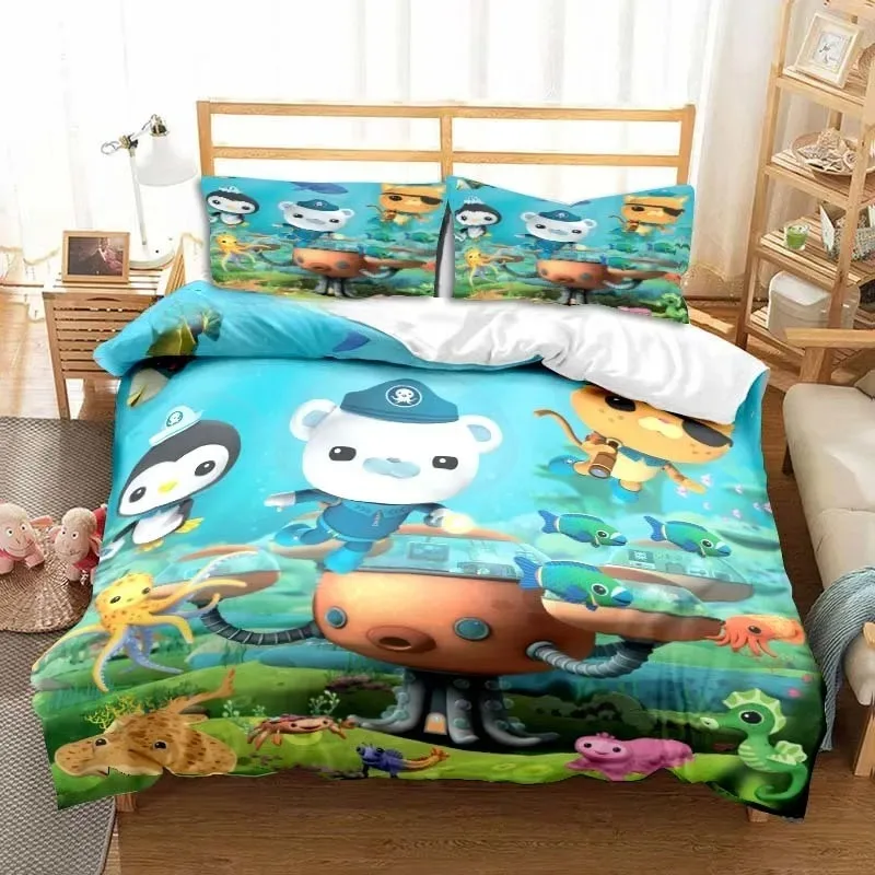 The Octonauts Duvet Cover Pillowcase Barnacles Kwazii Bedding Set Adult Boy Girl Bedroom Decoration Children Single Double Size