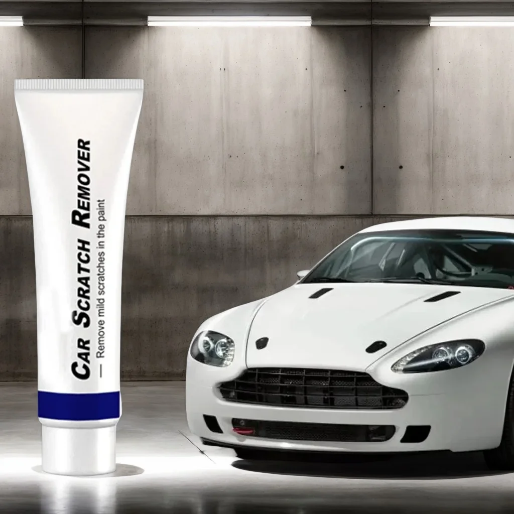 

Набор для полировки автомобильных царапин — шлифовальный состав для кузова автомобиля и крем против царапин для ухода за краской (комплект)