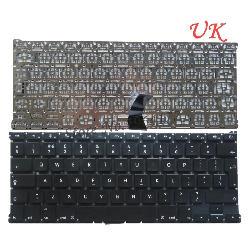 Klawiatura US/RU/FR/UK/TR/SP do Macbook Air 13.3 "A1466 A1369 A1405 angielska klawiatura laptopa MD231 MD232 MC503 MC504 2011-15 — zdjęcie produktu 4
