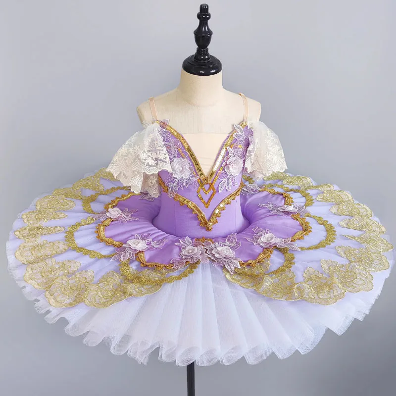 

Children Ballerina Dancing Dress Kids Sequined Dance Tutu Dress Girls Jazz Dance Outfits Kids Stage Wear Ballet Clothing Set