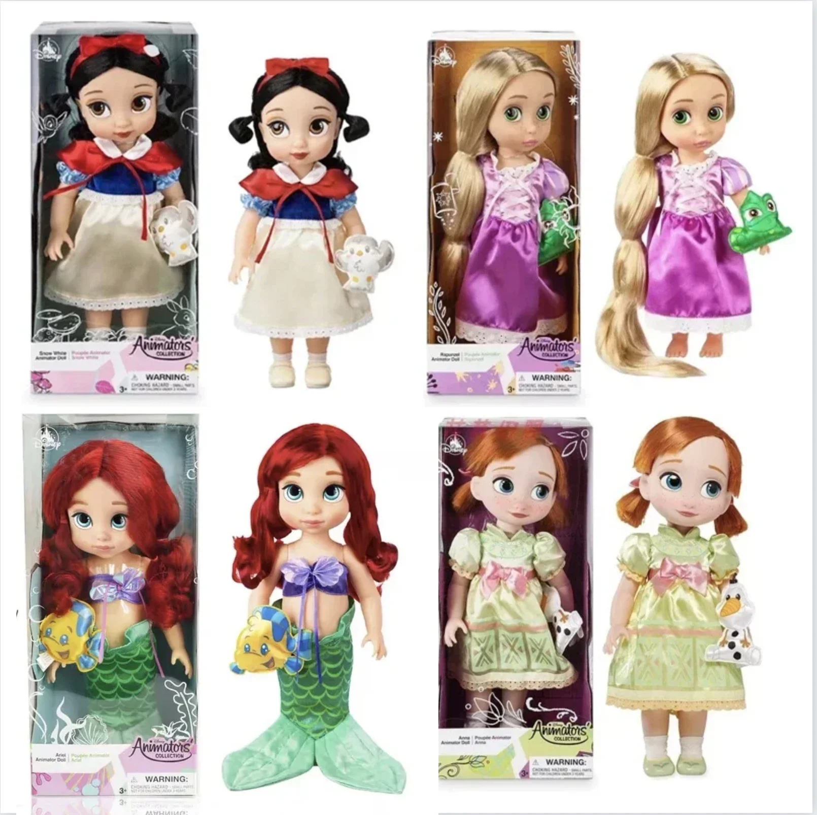 Hot Toys Originate Disney Princess 40cm Anime Figure Doll Toy Snow White Princess Model Mermaid Salon Doll Girl Gift