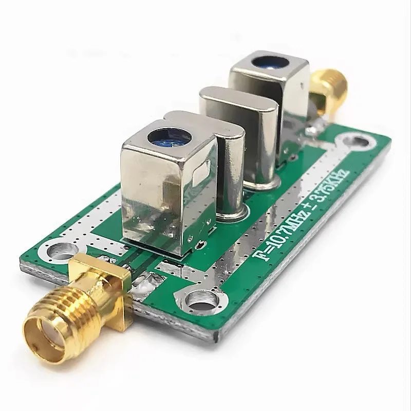 10.7 MHz Quartz Crystal Filter Bandpass Narrowband ±3.75 KHz Direct Measurement Compatible