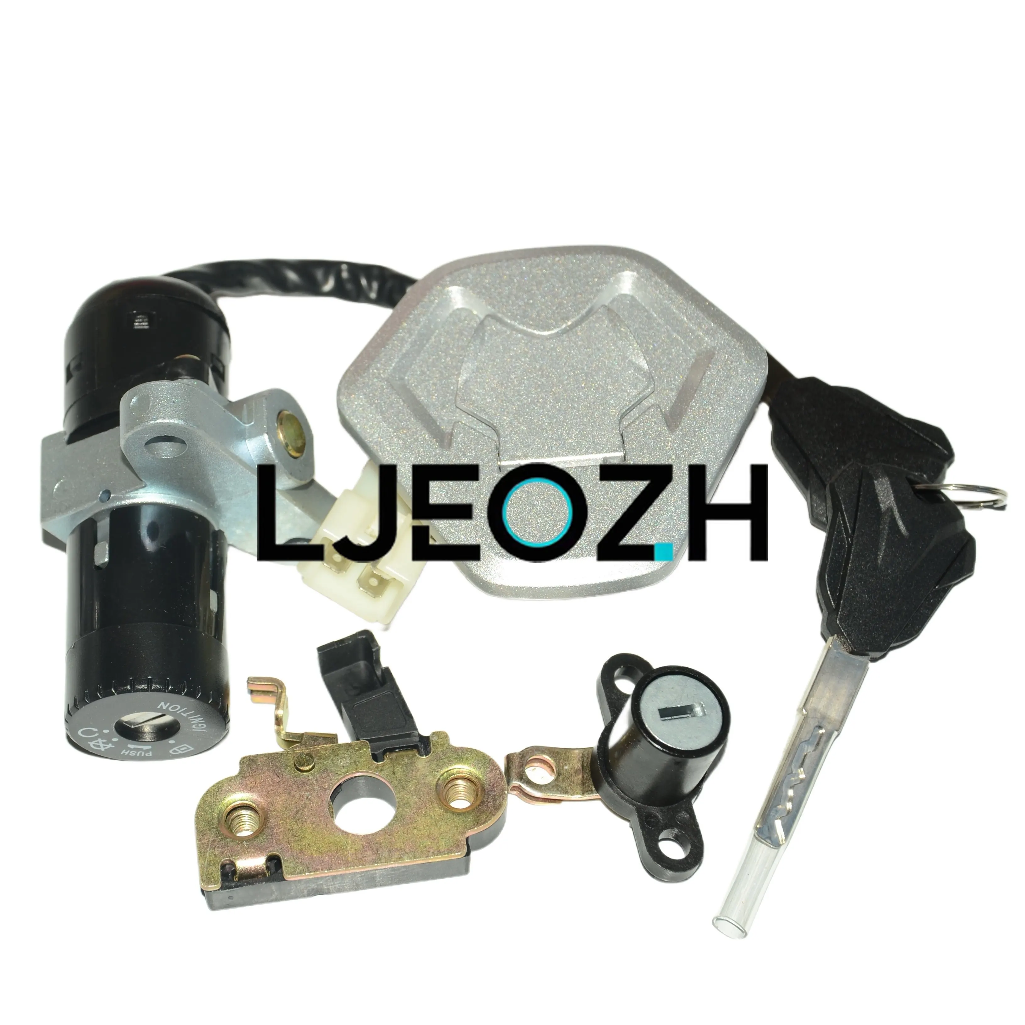 For LONCIN LX300GY-D Stepless 300GY Whole Car Lock, Fuel Tank Cover, Electric Door Lock Keychain