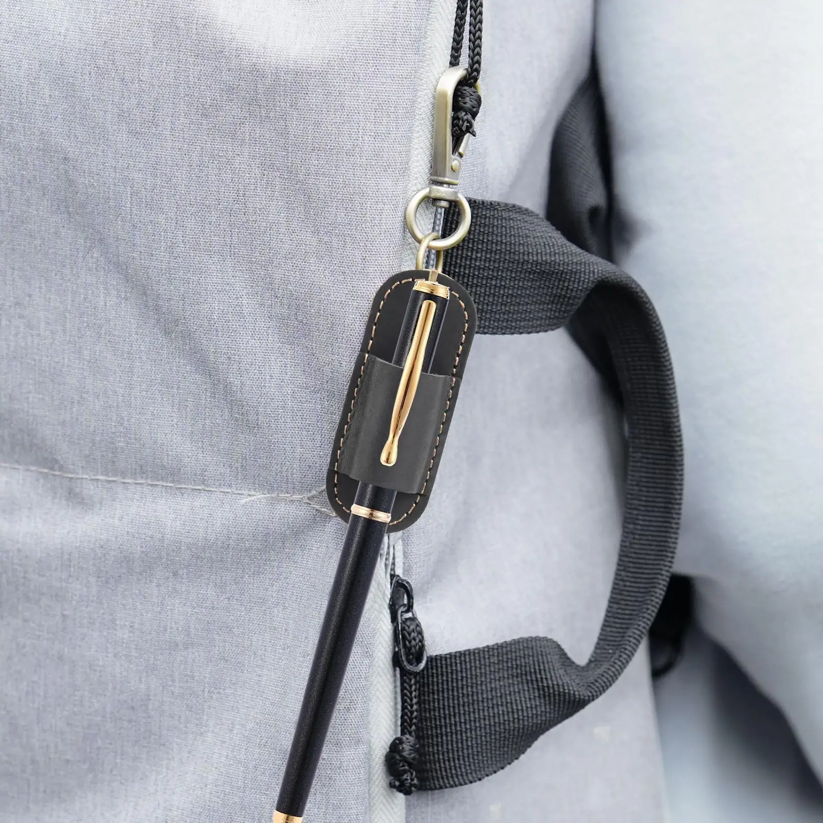 الحبل القلم كليب مكافحة خسر المحمولة حقيبة للتخزين الجلدية الحبل حامل قلم مرفق ل مقهى الأريكة النوم مستشفى مكاتب المنزل