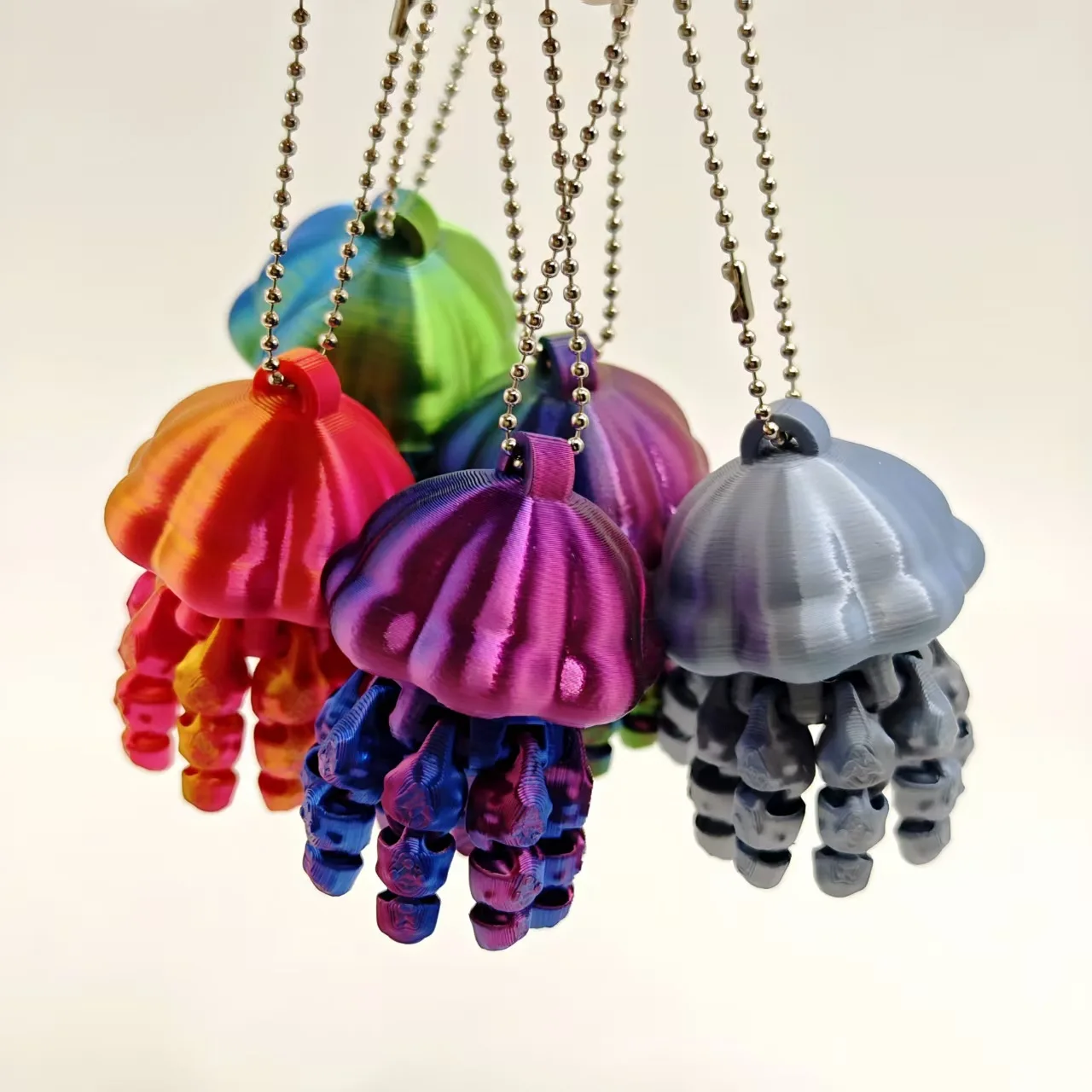 3D Printing Simulation Jellyfish Joint Movable Medusa Ornaments Hanging Decoration Home Decoration Office Animal Toy & Car Charm