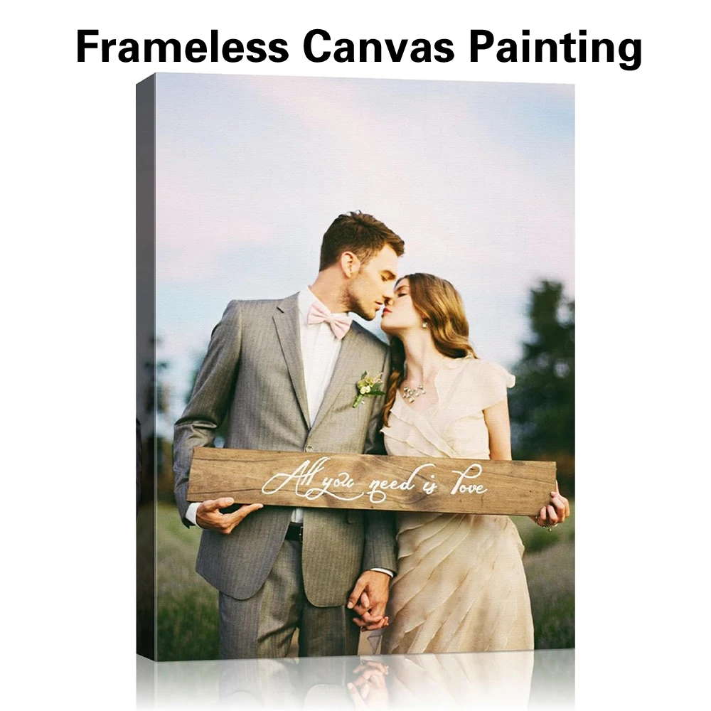 1pc Frameless Personalize Custom Photo Wedding Print On Canvas No Frame Video Game Wall Pictures Print For Gamer Room Decoration